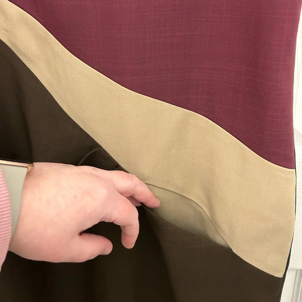 Marni Colorblock Dress with Cap Sleeves, Sz M - Picture 3 of 7